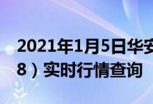 2021年1月5日华安物联网主题股票（001028）实时行情查询
