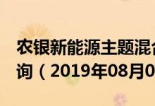 农银新能源主题混合（002190）基金净值查询（2019年08月04日）