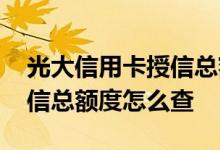 光大信用卡授信总额度怎么查 光大信用卡授信总额度怎么查