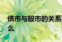 债市与股市的关系图 债市与股市的关系是什么 