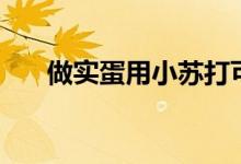 做实蛋用小苏打可以吗（实蛋的做法）