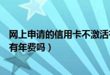 网上申请的信用卡不激活有年费吗（宁波银行信用卡没激活有年费吗）