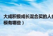 大成积极成长混合买的人多吗（2020年基金所属公司管理规模有哪些）