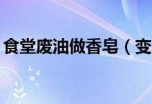 食堂废油做香皂（变废为宝成本只花了40元）