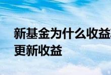 新基金为什么收益率那么高 新基金为什么不更新收益
