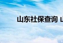 山东社保查询 山东个人社保卡查询