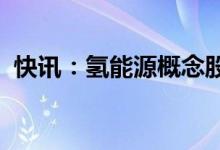 快讯：氢能源概念股反弹拉升雪人股份涨停