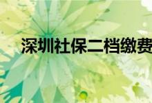 深圳社保二档缴费多少 报销比例是多少 