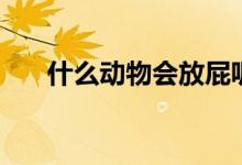 什么动物会放屁呢（什么动物会冬眠）