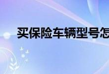 买保险车辆型号怎么选 买保险要怎么选