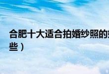 合肥十大适合拍婚纱照的好地方（合肥婚纱摄影外景地有哪些）