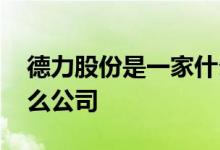 德力股份是一家什么公司 德力股份是一家什么公司