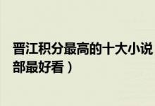 晋江积分最高的十大小说（晋江文学城经典小说晋江小说哪部最好看）