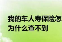 我的车人寿保险怎么查询 中国人寿车险查询为什么查不到