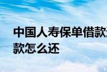 中国人寿保单借款还款问题 中国人寿保单借款怎么还