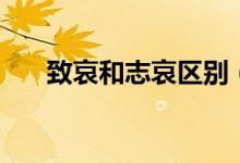 致哀和志哀区别（致哀和志哀的区别）