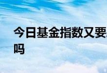 今日基金指数又要跌么 基金指数能连涨一周吗