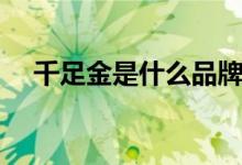 千足金是什么品牌（千足金是什么意思）