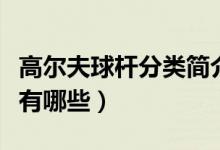 高尔夫球杆分类简介及说明（高尔夫球杆分类有哪些）