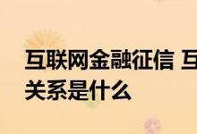 互联网金融征信 互联网征信与实体投融资的关系是什么
