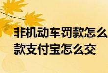 非机动车罚款怎么在支付宝缴费 非机动车罚款支付宝怎么交