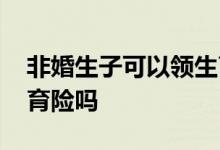 非婚生子可以领生育险吗 非婚生子可以报生育险吗