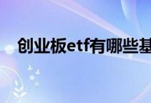 创业板etf有哪些基金公司 创业板etf有吗