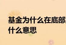 基金为什么在底部震荡 基金底部信号出现是什么意思