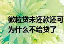 微粒贷未还款还可以继续贷吗 微粒贷还款后为什么不给贷了