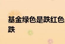 基金绿色是跌红色是涨吗 基金绿色是涨还是跌