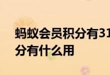 蚂蚁会员积分有319分什么意思 蚂蚁会员积分有什么用