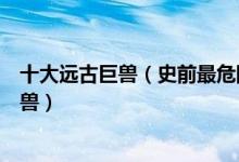 十大远古巨兽（史前最危险的十大巨兽盘点已灭绝的远古巨兽）