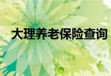 大理养老保险查询 大理个人养老保险查询