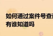 如何通过案件号查询交强险 查交强险怎么查 有谁知道吗