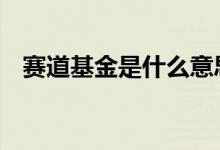 赛道基金是什么意思 基金赛道是什么意思