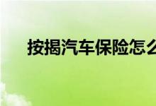 按揭汽车保险怎么买，就上保险同城网