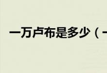 一万卢布是多少（一万卢布是多少人民币）
