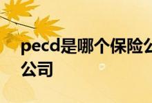 pecd是哪个保险公司代码 pece是哪个保险公司