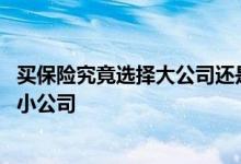 买保险究竟选择大公司还是小公司 买保险是选择大公司还是小公司