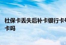 社保卡丢失后补卡银行卡号一样吗 社保卡和银行卡是同一张卡吗