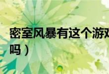 密室风暴有这个游戏吗（密室风暴有这个游戏吗）