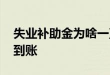 失业补助金为啥一直在审核中 审核通过多久到账 