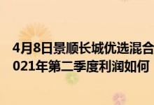 4月8日景顺长城优选混合最新单位净值为3.7089元该基金2021年第二季度利润如何