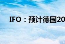 IFO：预计德国2022年通胀将达到6.8%
