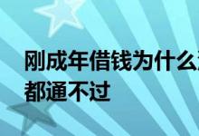 刚成年借钱为什么没有额度 为什么网上借钱都通不过