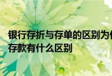 银行存折与存单的区别为什么利率不同 普惠金融存单和定期存款有什么区别