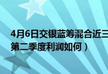 4月6日交银蓝筹混合近三月以来涨了多少（该基金2021年第二季度利润如何）