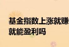 基金指数上涨就赚钱了吗 指数基金指数上涨就能盈利吗