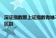 深证指数跟上证指数有啥不一样 上证指数与深证指数有什么区别 