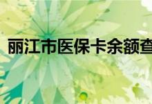 丽江市医保卡余额查询 丽江市医疗保险查询